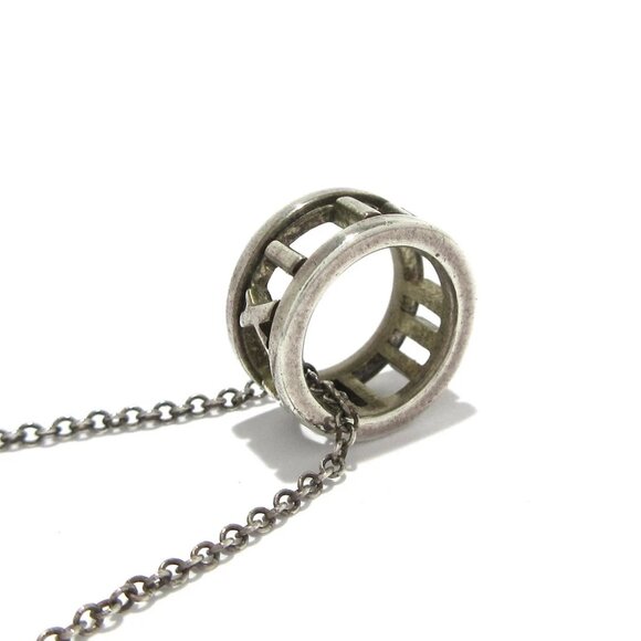Auth TIFFANY & Co. Atlas Open - Silver Necklace - Picture 4 of 8